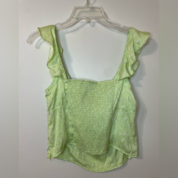 Free People Stay With You Top in Lime - Picture 4 of 7